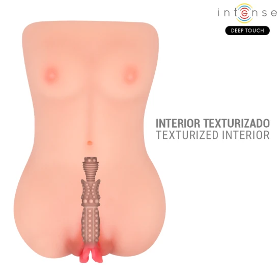 INTENSE DEEP TOUCH - Vibrator & masturbator cu aspirație, Catherine, Roz