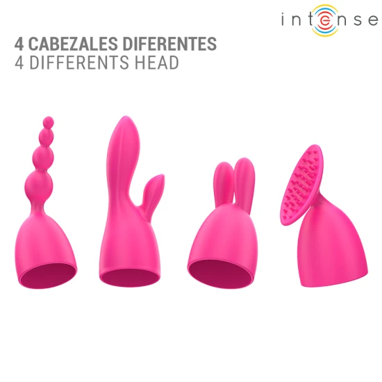 INTENSE - Vibrator tip model cu 20 de moduri și capete interschimbabile