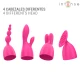 INTENSE - Vibrator tip model cu 20 de moduri și capete interschimbabile