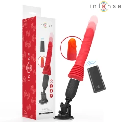 INTENSE - Vibrator tip împingere cu telecomandă, Roz