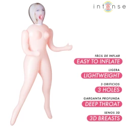 INTENSE DOLLS - Păpușă gonflabilă Ingrid, 3 orificii, 1.45 m