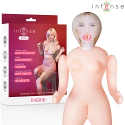 INTENSE DOLLS - Păpușă gonflabilă Ingrid, 3 orificii, 1.45 m