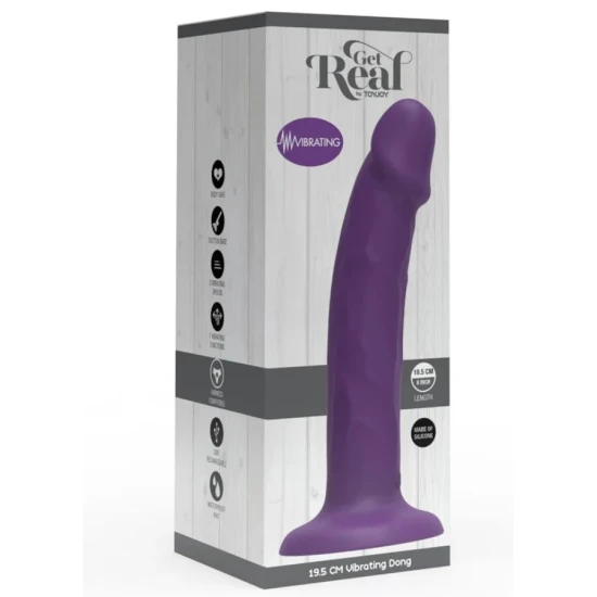 Dildo Vibrator - Realistic, Mov, 19.5 CM