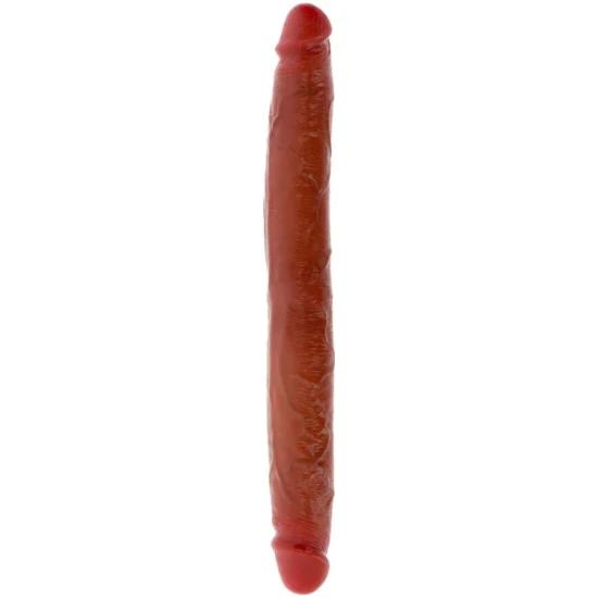 Dildo Dublu-Încheiat - Realist, Caramel, 35 cm