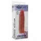 Penis sleeve din silicon - Culoare caramel, 16 cm