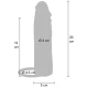 Manșon penis din silicon pentru piele hidratată, caramel, 20 cm