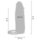 Penis Sleeve - Model Vibrant, Culoare Caramel, 16 cm