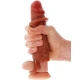 Penis sleeve din silicon - Culoare caramel, 16 cm