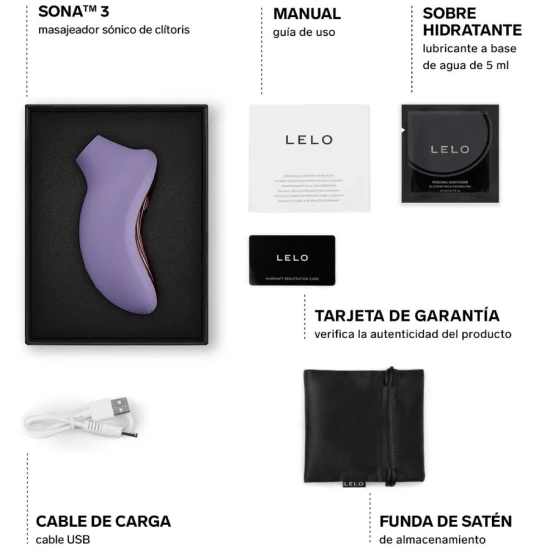 Masează-ți dorințele cu SONA 3 - Stimulator clitoridian, Violet, Mărime Unică.