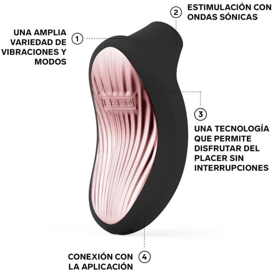 Masajer Clitoral Sonic - SONA 3 Cruise, Negru