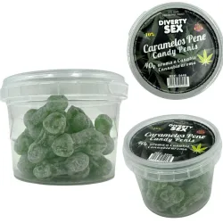 20 Bomboane tip penis cu aromă de cannabis