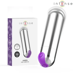 Vibrator Mini Reîncărcabil - Intens, Argintiu, Unic