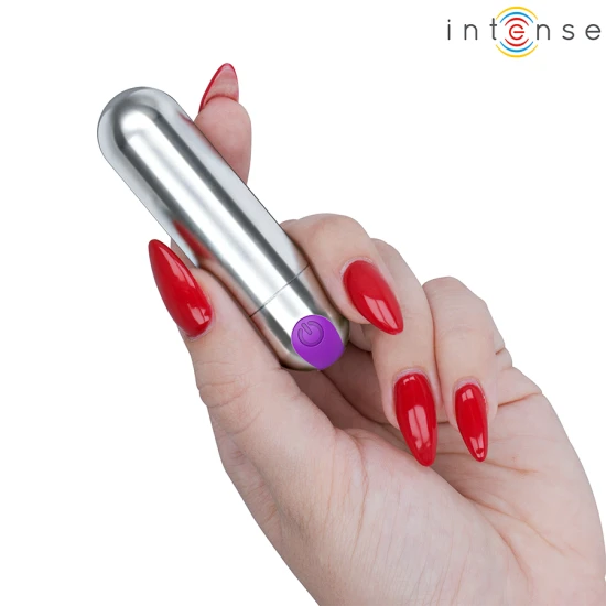 Vibrator Mini Reîncărcabil - Intens, Argintiu, Unic