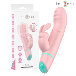 INTENSE - Stimulator & vibrator tip iepure cu mișcare oscilantă, Roz