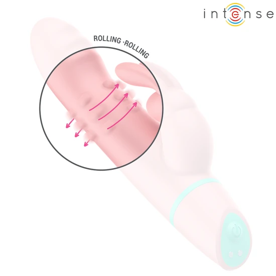 INTENSE - Stimulator & vibrator tip iepure cu mișcare oscilantă, Roz