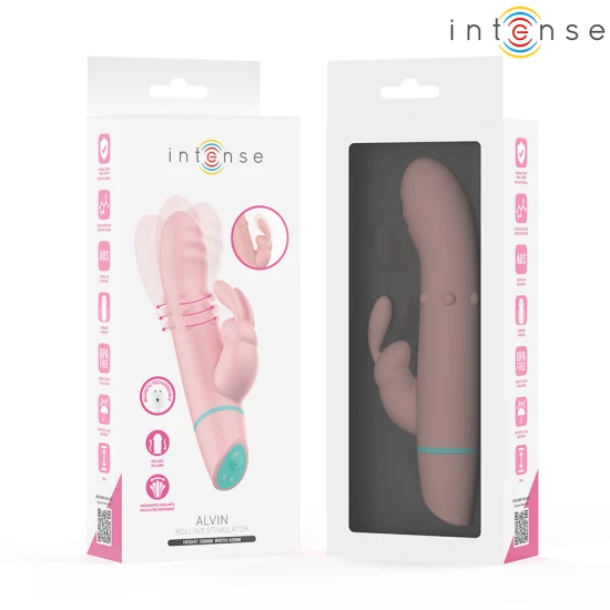 INTENSE - Stimulator & vibrator tip iepure cu mișcare oscilantă, Roz