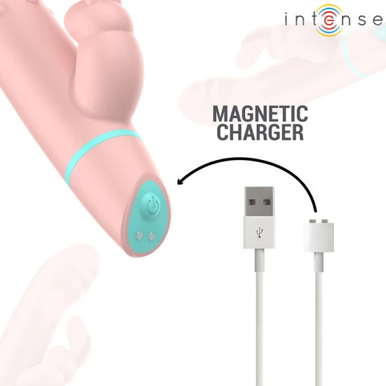 INTENSE - Stimulator & vibrator tip iepure cu mișcare oscilantă, Roz