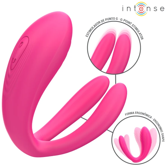 INTENSE - Vibrator tip clamp, Julia, telecomandă