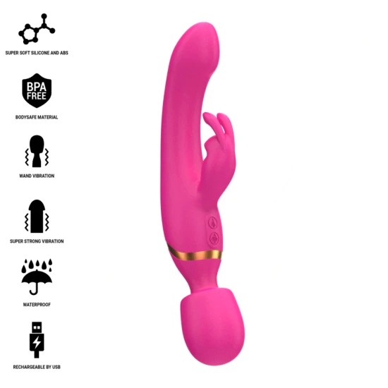 INTENSE - Model Tip Produs: Vibrator Rabbit & Wand, Culoare: