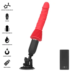 INTENSE - Vibrator tip împingere cu telecomandă, Roz
