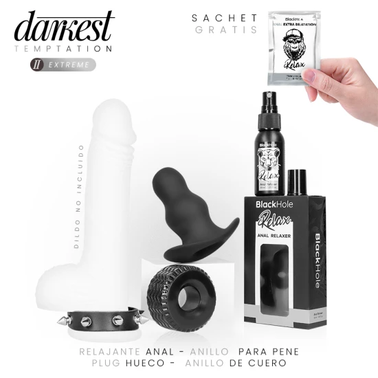 Body sexy DARKEST TEMPTATION - 2: EXTREME DREAMKIT, Negru, Mărime Unică