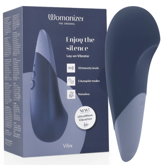 Vibrator tip lay-on silențios, Dark Blue