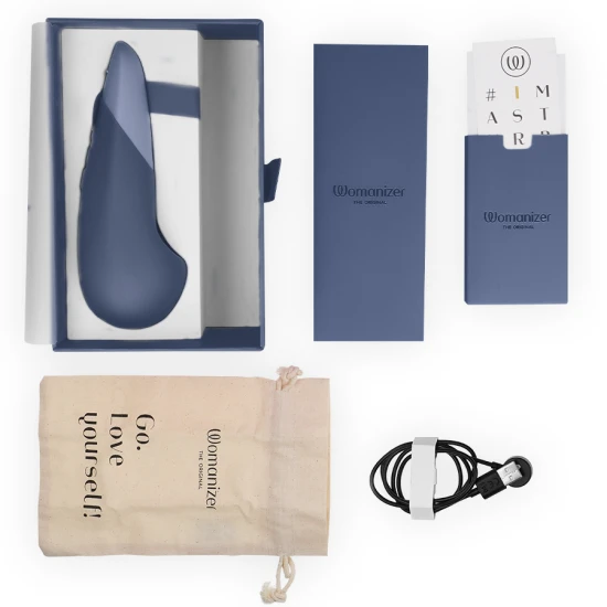 Vibrator tip lay-on silențios, Dark Blue