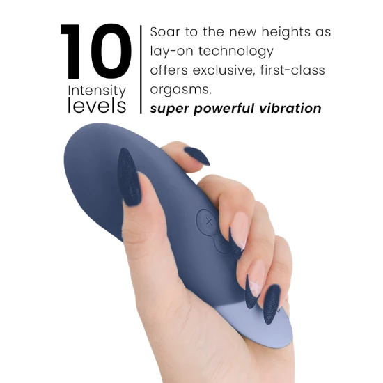 Vibrator tip lay-on silențios, Dark Blue