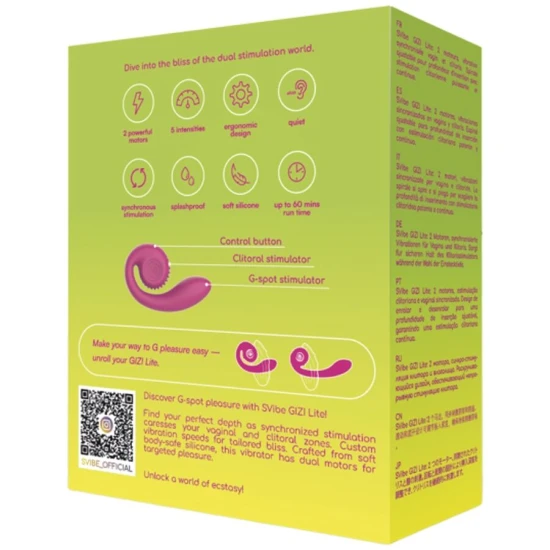 Vibrator Tip Produs G-spot & clitoral, Roz
