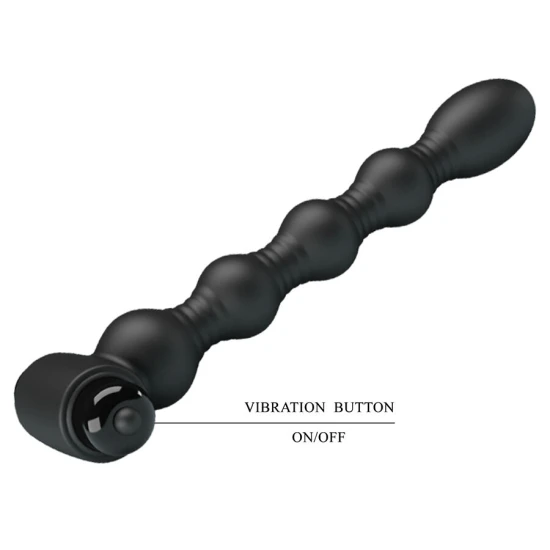 Vibrator anal cu masaj, Negru