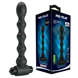 Vibrator anal cu masaj, Negru