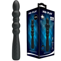 Dop anal flexibil vibrator, Negru