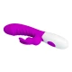 Vibrator Iepuraș din silicon, mov, 21 cm