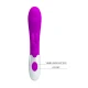Vibrator Iepuraș din silicon, mov, 21 cm