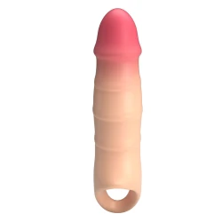 DARNELL - Husă penis cu efect realist, Negru