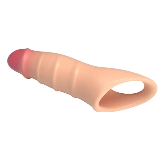 DARNELL - Husă penis cu efect realist, Negru