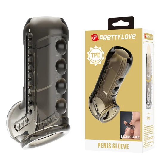 Mânecă penis texturată, Roz