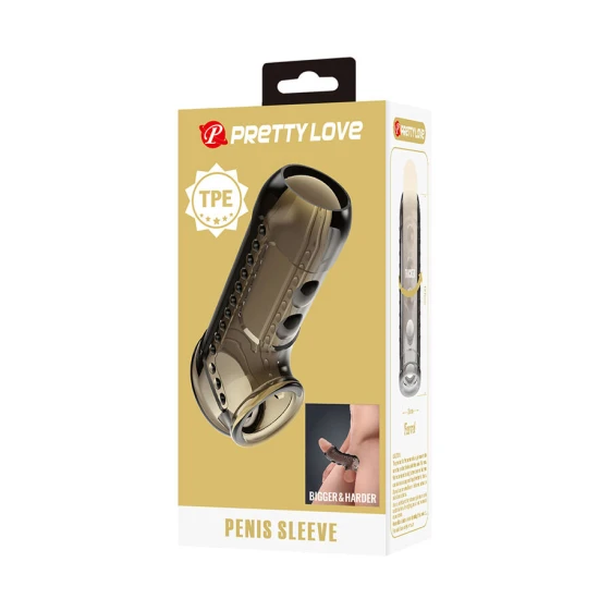 Mânecă penis texturată, Roz
