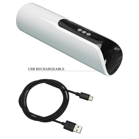 Masturbator automat cu împingere și rotație, LED, USB
