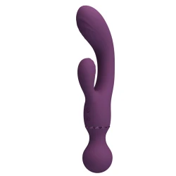 Vibrator Iepuraș G-Spot din silicon, mov