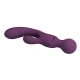 Vibrator Iepuraș G-Spot din silicon, mov