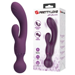 Vibrator Iepuraș G-Spot din silicon, mov