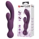 Vibrator Iepuraș G-Spot din silicon, mov