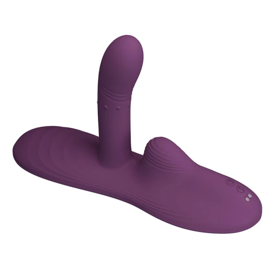 Vibrator sit-down din silicon cu efect termic și telecomandă
