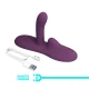 Vibrator sit-down din silicon cu efect termic și telecomandă