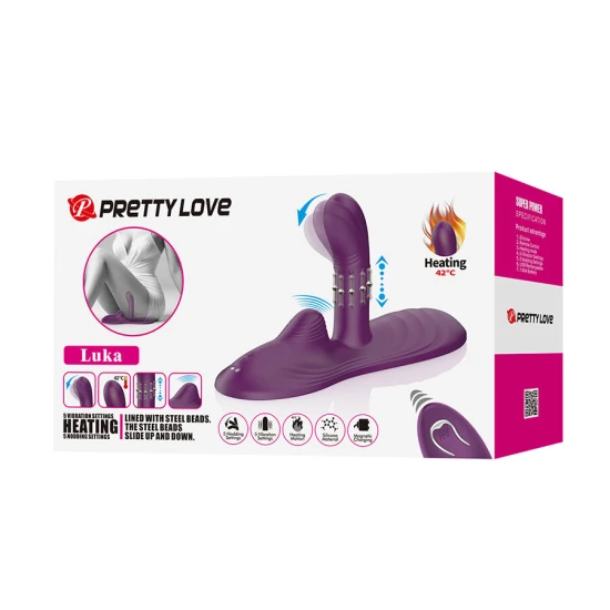 Vibrator sit-down din silicon cu efect termic și telecomandă