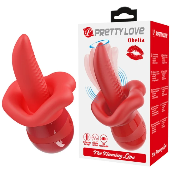 Vibrator tip limbă cu mișcare orbitală, Roz