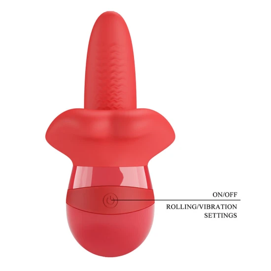 Vibrator tip limbă cu mișcare orbitală, Roz