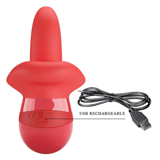 Vibrator tip limbă cu mișcare orbitală, Roz