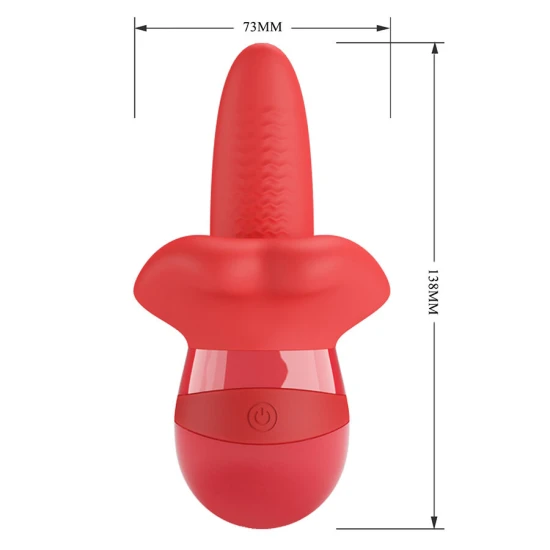 Vibrator tip limbă cu mișcare orbitală, Roz